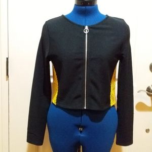 H&M black cropped top